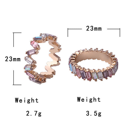 Alloy Diamond Gemstones ring