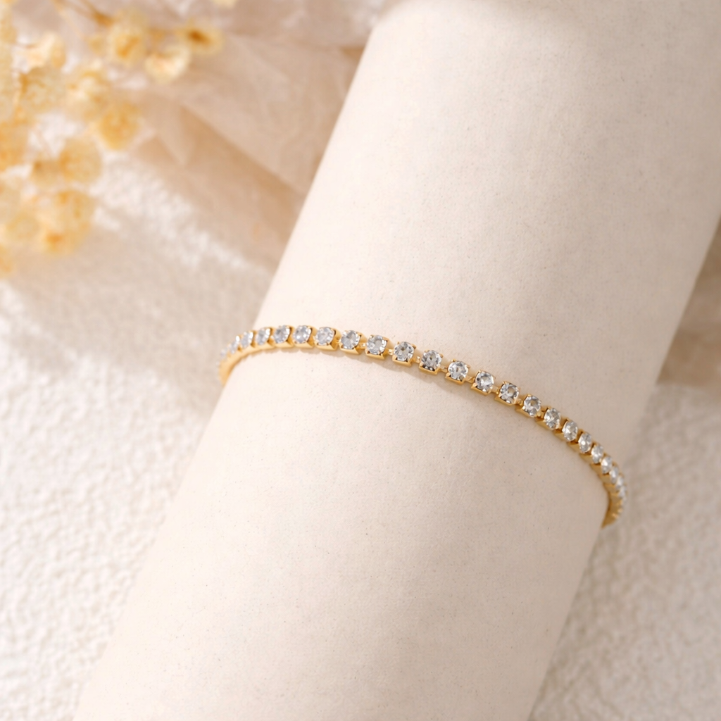 Amore Crystal Line Bracelet