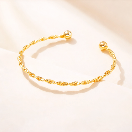 Aurora Amore Radiant Curve Cuff Bracelet